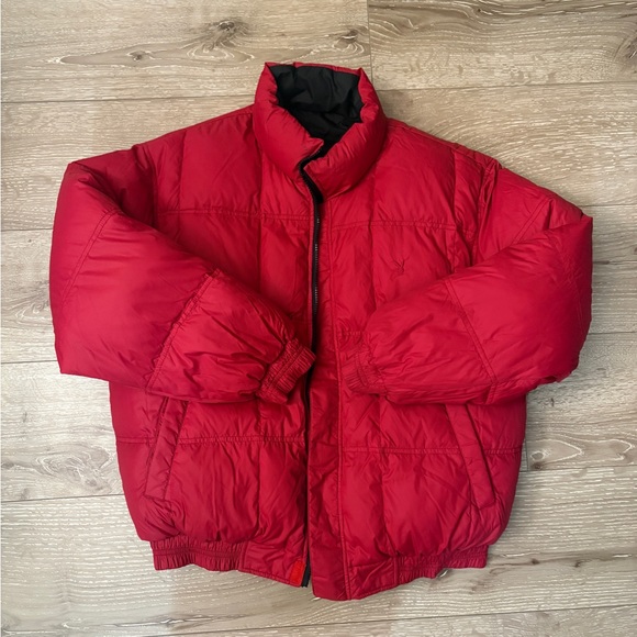 Women’s Reversible Playboy Puffer Jacket - Picture 3 of 7